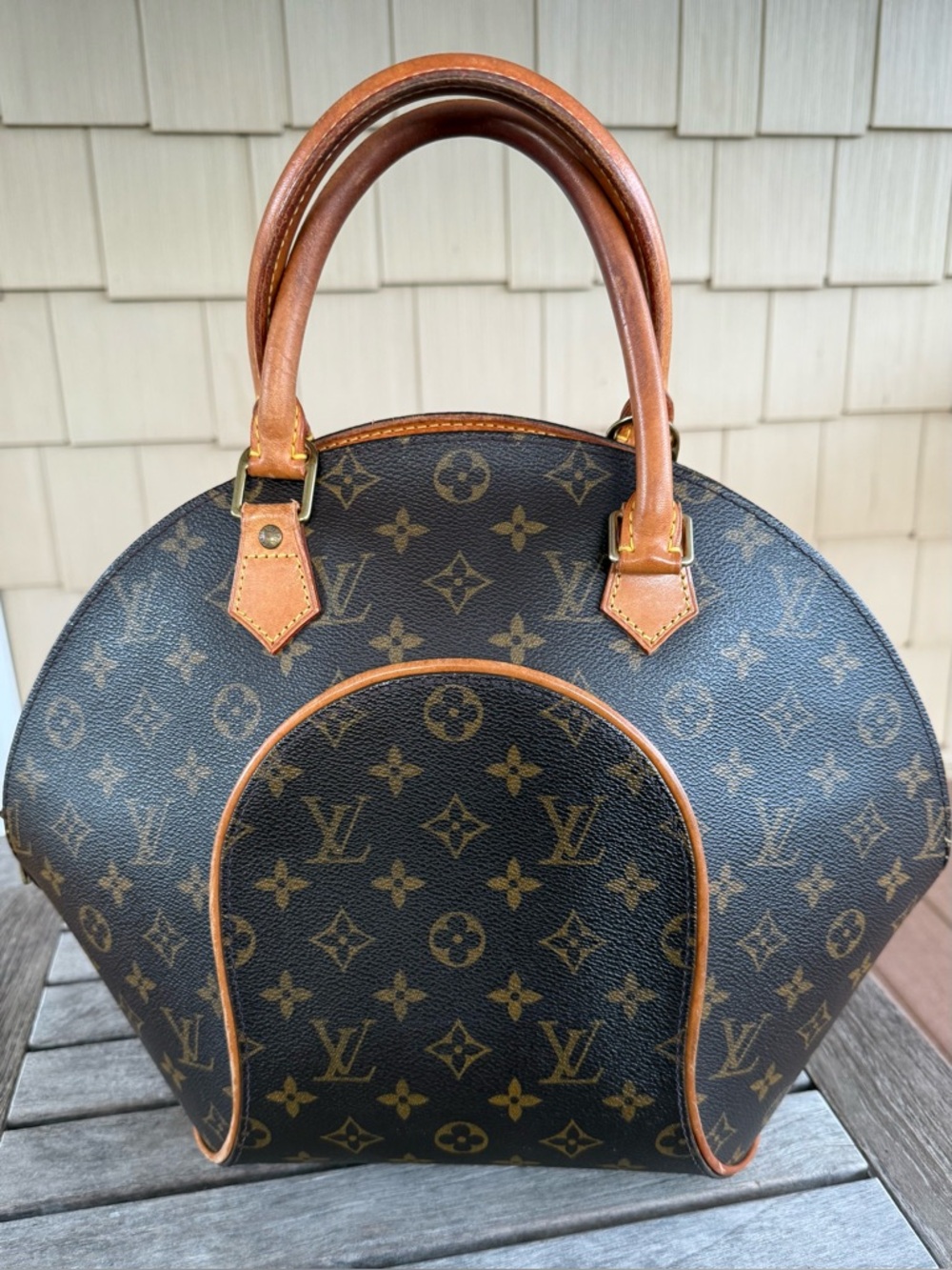 Louis Vuitton Ellipse PM Monogram Canvas Handbag Authentic Clean Interior No Key
